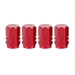 Bouchons de tige de Valve d'air | Pneu en aluminium, tige de jantes, argent couvercle de pneu, voiture camion vélo roue de voiture, pneus vannes universelles de 4 pièces