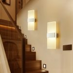 Mini 3/6/12W Led acrylique applique AC85-265V longue chaude blanc literie salon intérieur applique ZBD0028