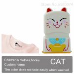 Personnalisé bébé nom timbre bricolage pour enfants nom sceau étudiant vêtements chapitre pas facile à décolorer sécurité nom timbre autocollant