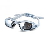 Professionnel Silicone lunettes de natation Anti-buée galvanoplastie UV lunettes de natation pour hommes femmes plongée eau lunette de sport #734