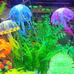 Aléatoire artificiel Aquarium méduse ornement décor brillant effet Aquarium décoration aquatique fournitures pour animaux de compagnie accessoires pour la maison