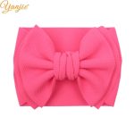 2020 nouveauté grand 7 "cheveux nœuds bandeau gaufre tissu élastique bandes de cheveux bricolage filles cheveux accessoires accessoires de mode