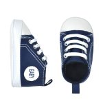 0-12M nouveau-né bébé garçon fille landau chaussures enfant en bas âge blanc baskets décontracté doux confortable à lacets chaussures d'intérieur infantile premiers marcheurs