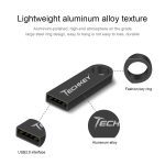 Nouveau TECHKEY clé usb lecteur flash 64GB 32GB 16GB 8GB 4GB lecteur de stylo clé usb étanche argent u disk memoria cel clé usb cadeau