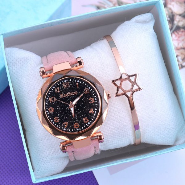 Décontracté femmes montres ciel étoilé Quartz montre-bracelet femme horloge en cuir mode dames montres reloj mujer relogio feminino