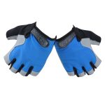 Silicone cyclisme anti-dérapant Anti-sueur hommes femmes demi doigt gants respirant Anti-choc sport gants vélo vélo gant D40