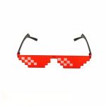 CellDeal hommes femmes 8 Bit codage Pixel voyou vie mosaïque lunettes de soleil à la mode Cool Super fête drôle Vintage nuances lunettes