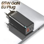 Baseus GaN PD 3.0 Fast USB Charger For iPhone 11 Pro Max Support AFC FCP SCP QC 3.0 For Samsung S10 Plus 65W Quick USB Charger