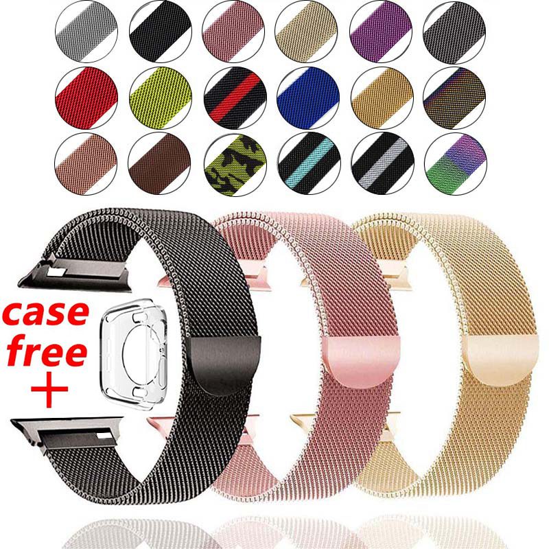 Bracelet-milanais-pour-montre-Apple-5-4-40mm-44mm-3-2-38MM-42MM-Bracelet-en-acier-inoxydable-pour-boîtier-de-la-série-iwatch-gratuitement Bracelet milanais pour montre Apple 5 4 40mm 44mm 3 2 38MM 42MM Bracelet en acier inoxydable pour boîtier de la série iwatch gratuitement