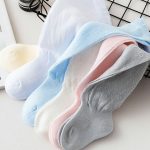 Bébé nourrissons enfants bambins filles garçons genou chaussettes hautes collants jambières ruban nœud solide coton Stretch mignon belle 0-3Y