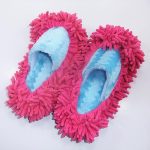 1PC unique Chenille vadrouille essuyer pantoufles chaussures paresseux chaussure vadrouille casquettes ensemble pratique poussière vadrouille pantoufle maison nettoyant chaussures couverture Y20