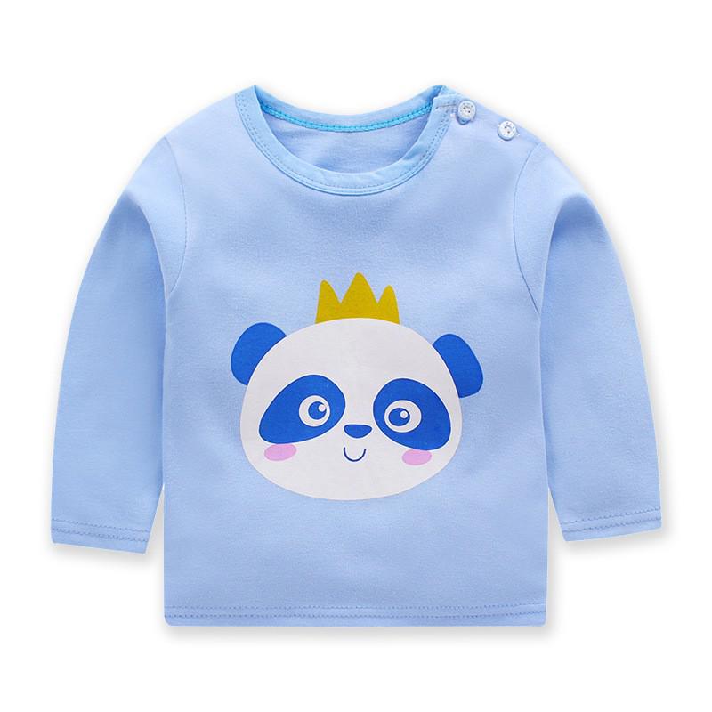 T-shirt à Manches Longues Unisexe Enfant - Chemise Douce Col Haut Pour Filles Et Garçons