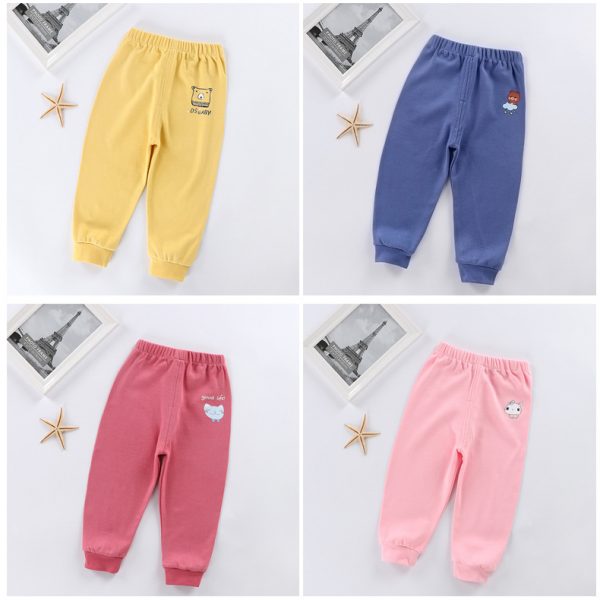 Bébé hiver pantalon pantalon pour fille garçon vêtements enfants Pontalon sarouel couleur unie vêtements coton pantalon