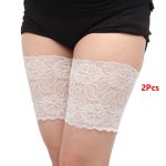 Bandes de cuisse d'été dentelle jambières femme enceinte Silicone anti-dérapant bandes de cuisse Anti-Friction femmes jambières