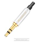 3 pièces Jack 3.5mm R connecteur 3 pôles plaqué or stéréo 3.5mm jack bricolage adaptateur pour écouteurs avec prise arrière pour fixer le câble stable