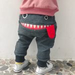 Bébé garçons filles pantalons mignon grande bouche monstre enfant en bas âge pantalon automne hiver Costumes Cototn 0-4years infantile chaud vêtements décontractés