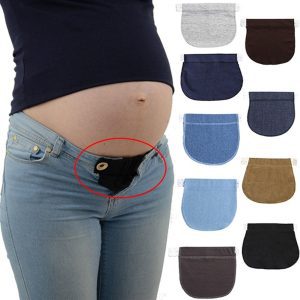1 pièces femmes réglable élastique maternité grossesse ceinture ceinture taille Extender vêtements pantalons pour femmes enceintes couture accessoires