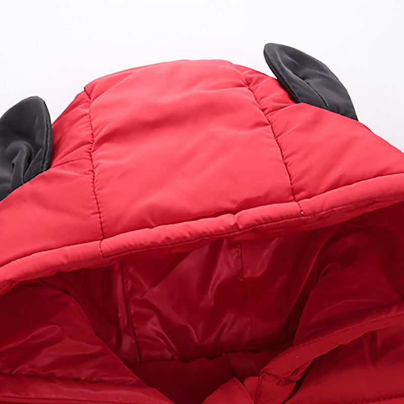 Vêtement Bébé Garçon Nouveau Né Gentilhomme Manteau à Capuche Épais Barboteuses Enfant Hiver