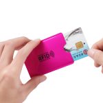 10PC Anti Rfid couleurs bloquant lecteur porte-carte Id porte-cartes de banque Protection métal carte de crédit porte-notes Aluminium organisateur