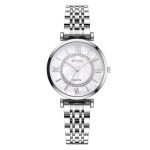 Femmes montres haut marque de luxe 2020 mode diamant dames montres en acier inoxydable argent maille bracelet femme montre à Quartz
