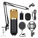 Kit de Microphone à Suspension professionnel BM800 ensemble de Microphone à condensateur d'enregistrement en direct pour ordinateur karaoké KTV