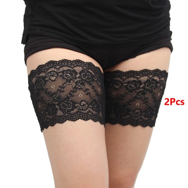 Bandes de cuisse d'été dentelle jambières femme enceinte Silicone anti-dérapant bandes de cuisse Anti-Friction femmes jambières