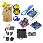 Kit de voiture Robot intelligent comprend Uno R3 capteur à ultrasons Module Bluetooth pour Arduino avec tutoriel