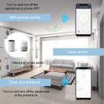 Maison intelligente 18mm 1P WiFi télécommande APP disjoncteur commutateur de synchronisation escalier minuterie Din Rail universel 110V 220V entrée ca