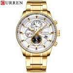 Hommes montres CURREN haut de gamme marque de luxe mode Quartz hommes montre étanche chronographe affaires montre-bracelet Relogio Masculino