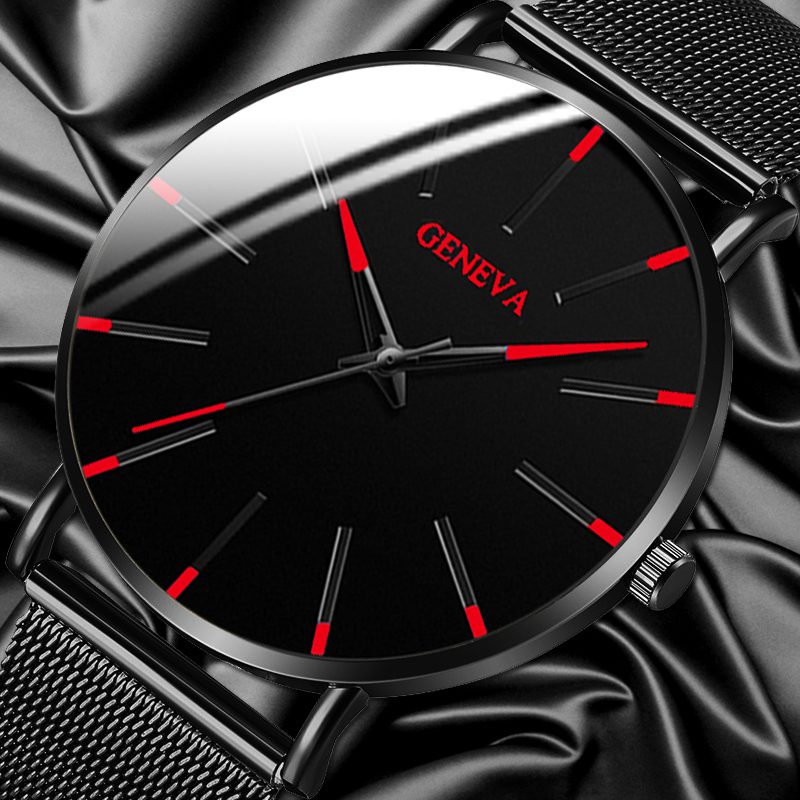 Montre-minimaliste-pour-hommes-de-mode-de-luxe-ultra-mince-noir-en-acier-inoxydable-maille-bracelet-montre-hommes-d'affaires-décontracté-quartz-horloge Montre minimaliste pour hommes de mode de luxe ultra-mince noir en acier inoxydable maille bracelet montre hommes d'affaires décontracté quartz horloge