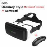 Casque stéréo Original de casque de carton de VR de la réalité virtuelle 3D de VR pour le Rocker de Bluetooth de Smartphone d'android d'ios