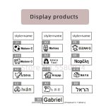 Personnalisé bébé nom timbre bricolage pour enfants nom sceau étudiant vêtements chapitre pas facile à décolorer sécurité nom timbre autocollant