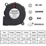 2 pièces 5015 50mm DC 24V 12V 5V boule/manchon sans brosse ventilateur de Turbine de refroidissement 50mm x 15mm ventilateur refroidisseur ventilateur pour imprimante 3D