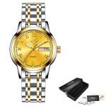LIGE dame montre de mode femmes montre à Quartz femmes montres Date semaine acier inoxydable femme robe horloge xfcs relogio feminino