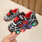 Garçons Sneaker filles Spiderman enfants chaussures Led avec lumières Sneaker 2020 printemps automne chaussures enfants enfant en bas âge bébé fille chaussures
