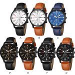 Mode homme Geneva Montre En Cuir En Alliage Militaire Pointeur Montre Quartz Affaires Multi-style Montre Cadeau часы мужские relogio 50 *