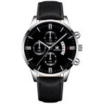 2020 Relogio Masculino montre hommes calendrier mode Sport cadre acier inoxydable bracelet en cuir Quartz montre d'affaires Reloj Hombre