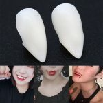 4 taille Vampire dents crocs dentiers accessoires accessoires de déguisement d'halloween fournitures de fête vacances bricolage décorations horreur adulte pour les enfants