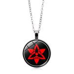 Anime NARUTO Uchiha Itachi Akatsuki Cosplay accessoires pendentif Sasuke Sharingan Pain Rinnegan métal gemme collier rétro bijoux