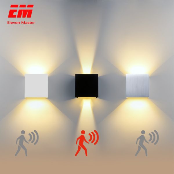 Lumière de mur LED IP65 7 W imperméable à l'eau extérieure lampe de mur LED intérieure moderne en aluminium angle réglable AC90 ~ 260 V lumière de porche ZBW0002