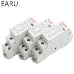 Contacteur AC modulaire pour maison intelligente | 2P 16A 20A 25A 1NO 1NC 2NC 220V/230V 50/60HZ monté sur Rail Din 1 pièce