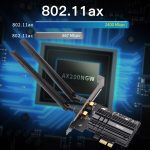 Double bande 2974Mbps Wifi6 Intel AX200 PCIe sans fil adaptateur Wifi 2.4G/5Ghz 802.11ac/ax Bluetooth 5.0 AX200NGW carte ordinateur de bureau
