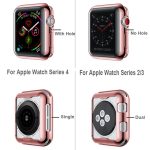 Housse de montre pour Apple Watch series 5 4 3 2 1 étui 42mm 38m 40mm 44mm mince protecteur de boîtier en TPU pour iWatch 4 44mm