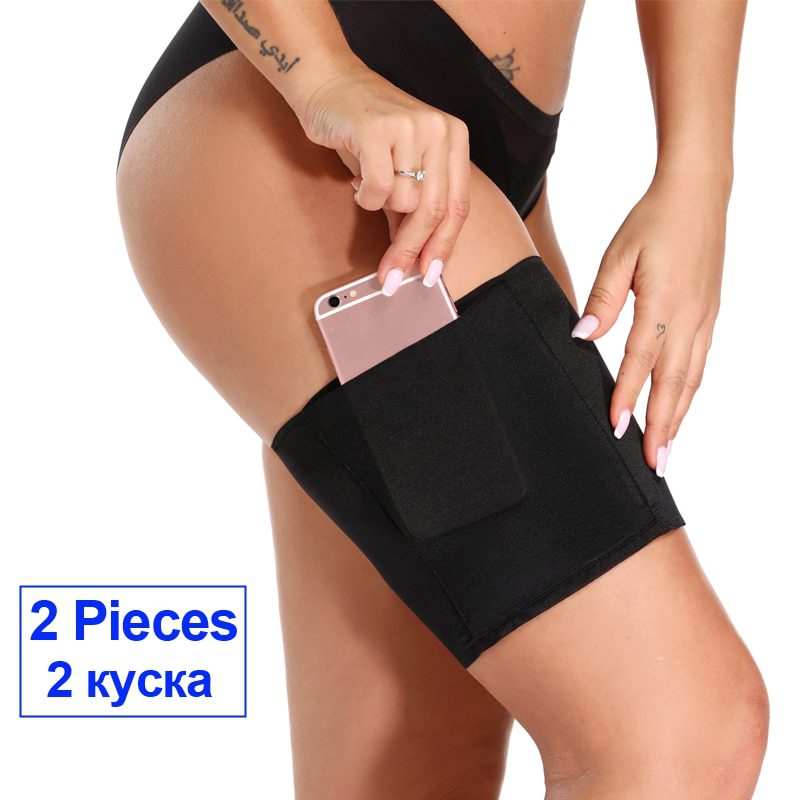 Bandes De Cuisse Anti-Frottement GLAMORY - Dentelle Élastique Avec Double Bande Silicone | Pour Éviter Irritations Et Frottements