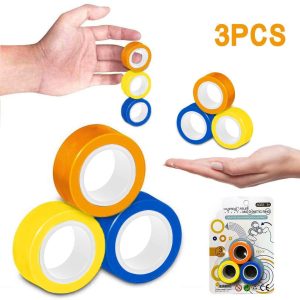 Anneau de Bracelet magnétique Unzip jouet anneau magique accessoires outils enfants jouets de décompression en plastique ciment Anti-Stress anneaux magnétiques