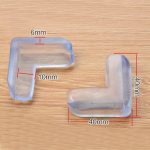 4 pièces en PVC souple Table de bureau garde bord sécurité enfant coin protecteur couverture de Protection coussin sûr avec ruban adhésif Double face