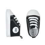 0-12M nouveau-né bébé garçon fille landau chaussures enfant en bas âge blanc baskets décontracté doux confortable à lacets chaussures d'intérieur infantile premiers marcheurs