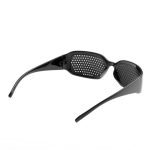 Unisexe noir Vision soins trous d'épingle oeil exercice lunettes trous d'épingle lunettes vue améliorer plastique haute qualité TXTB1