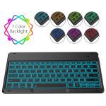 Clavier Bluetooth français souris sans fil Combo bureau à domicile ordinateur de bureau frappe silencieuse couleur clavier rétro-éclairé souris mince ensemble