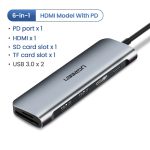 Moyeu USB C Ugreen Type C à Multi USB 3.0 HUB adaptateur HDMI Dock pour MacBook Pro Huawei Mate 30 USB-C 3.1 Port de répartiteur Type C HUB